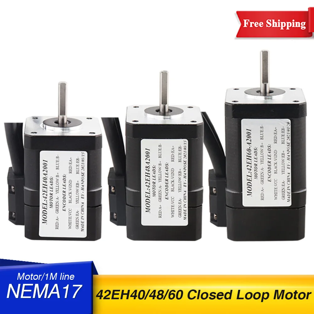 

42EH40/42EH48 servo motor NEMA 17 Stepper Motor 42EH60 2A 0.4N.M Closed Loop Servo Driver CNC Controller