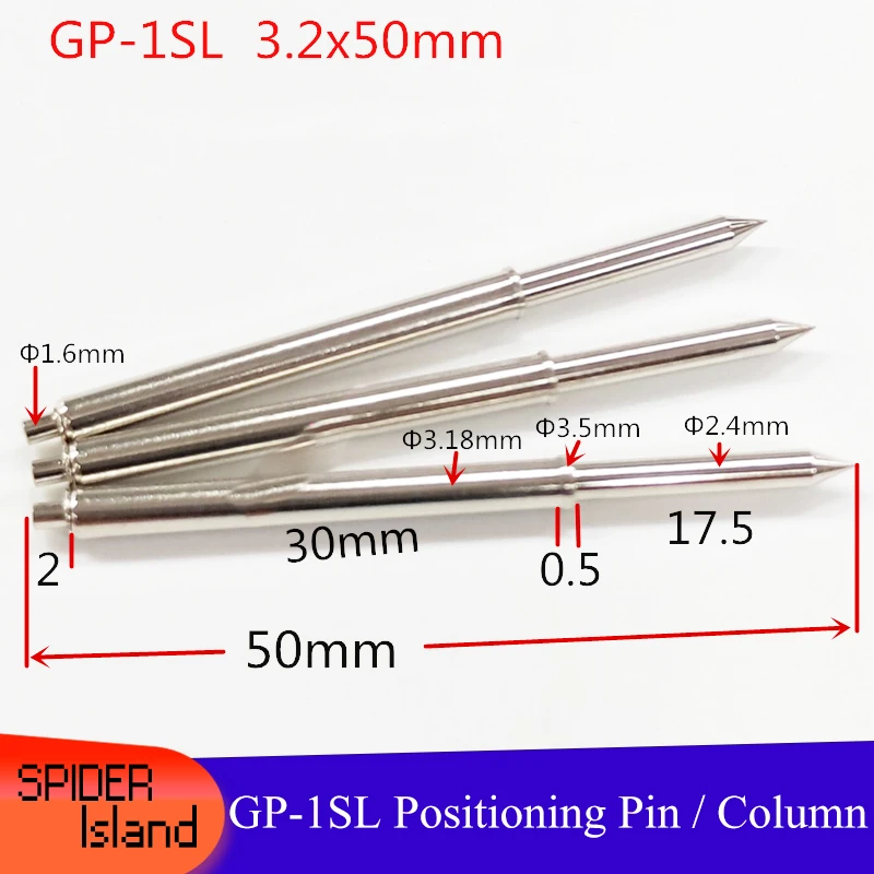 

10pcs GP-1SL Positioning Pin 3.2 * 50 Lengthened Elastic Column 3.2 Elastic Pin 50mm Spring Pin 3.2 Elastic Positioning Column