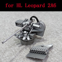Metal Static Weapon Station Exercise Device Tracked Machine Gun for 1/16 Heng Long Leopard 2A6 Remote Control Tank Model