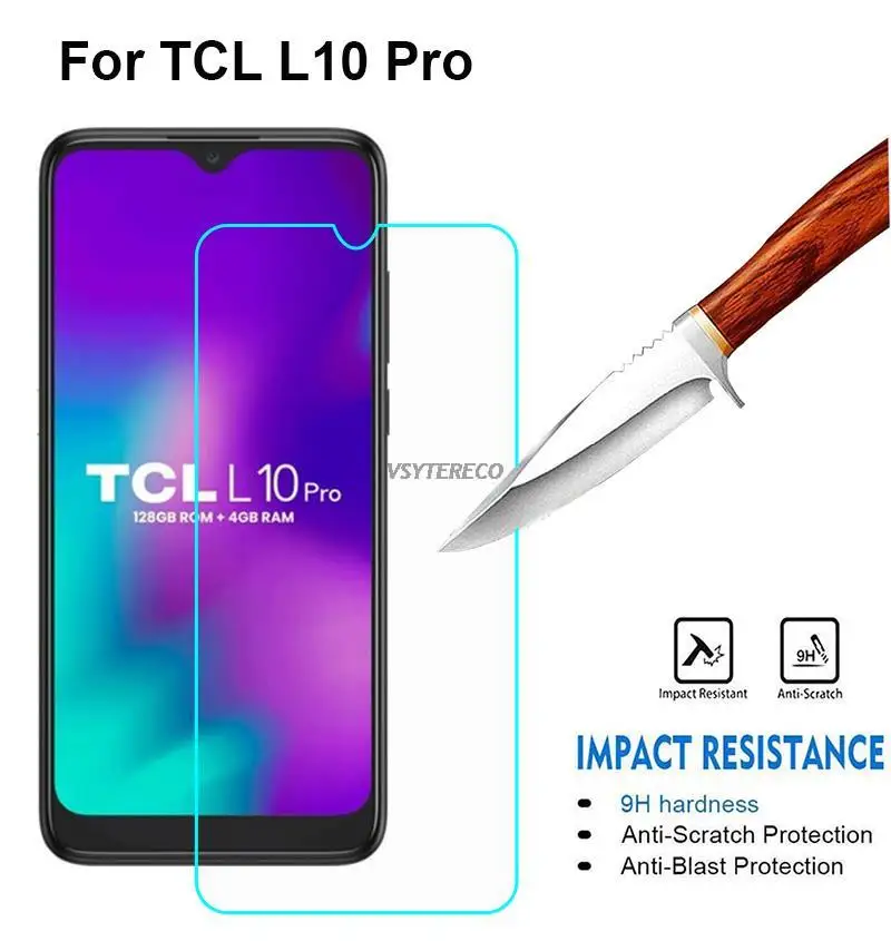 Protector de pantalla de Vidrio templado para teléfono móvil, película protectora para TCL 20 SE 5G, TCL 20 S 20L + 20Y A3X, TCL L10 Lite T Pro L10 +, 2-1 unidad