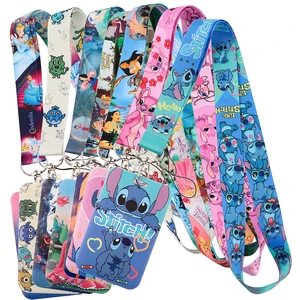 Lilo Stitch Bonito Couples Cord for Channel Credit Card Case Pass phone mobile charm belts id Badge Holder key accessories 8 Main Sales Corda Corda - №6