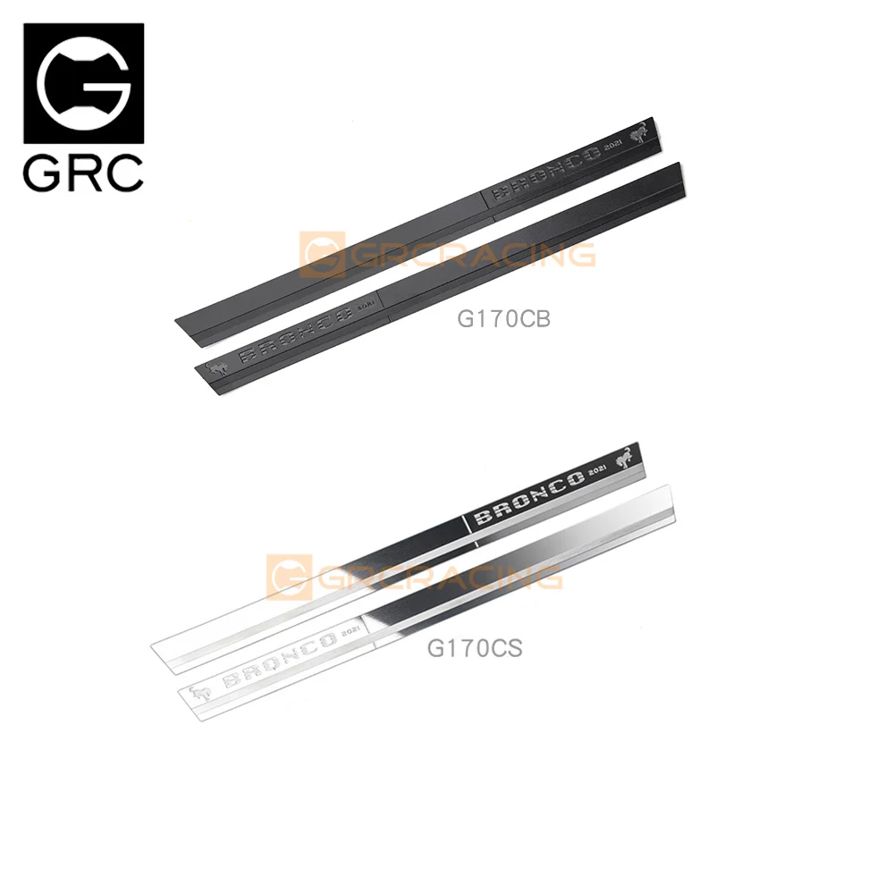 For Grc Traxxas Trx4 92076-4 Bronco Metal Stainless Steel Side Skirt Decorative Protective Sheet / Metal Sticker