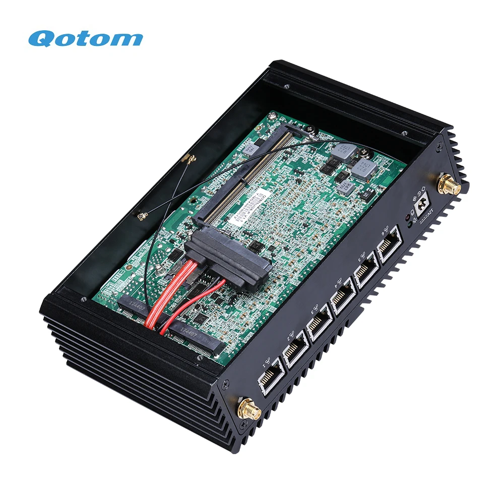 Imagem -06 - Qotom-soft Firewall Router Mini pc 6x Intel 1g Lan Core I37100u Ram Ddr4 Ssd Msata Wi-fi