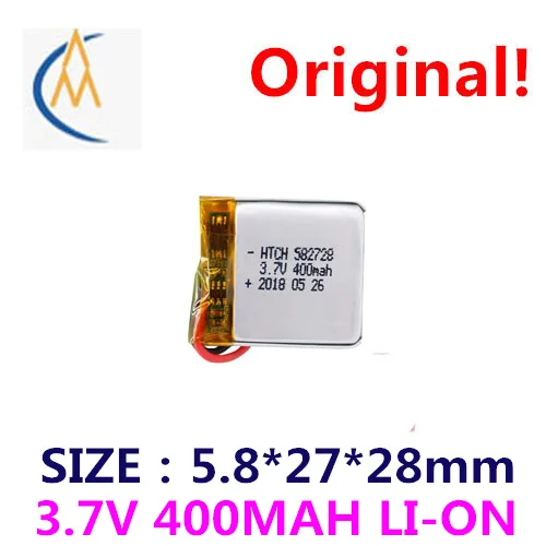 buy more will cheap 582728 400 mah lithium-ion battery 3.7 V telephone audio test LED watch battery rechargeable battery toys