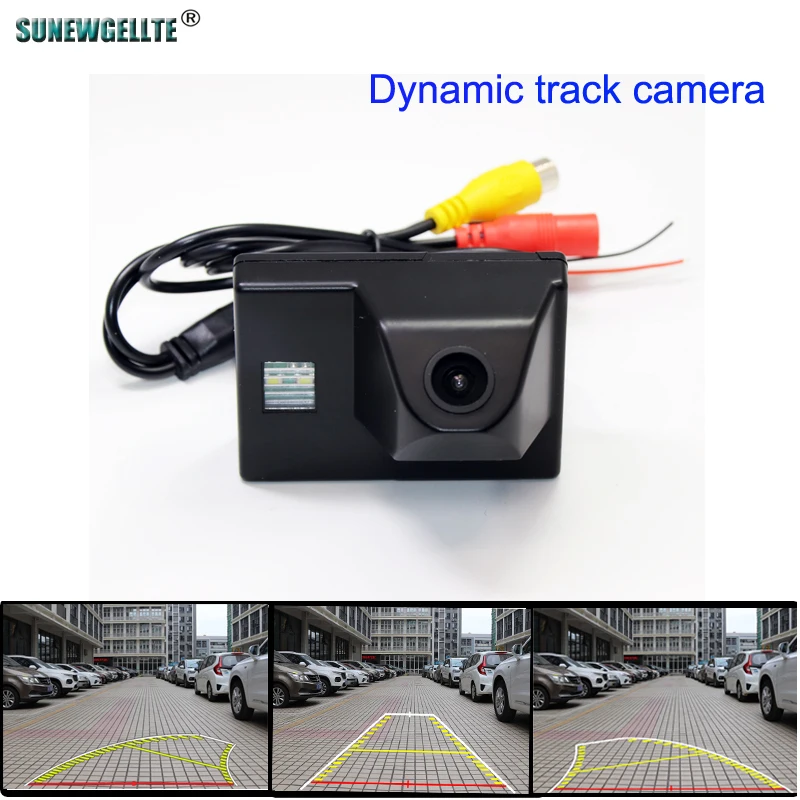 

HD 4089T Vehicle Dynamic Trajectory Parking Line Car Rear View Reverse camera For Toyota Land Cruiser LC 200 LC200 2008~ 2014