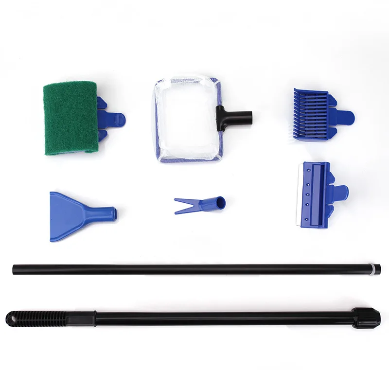 5-In-1 Aquarium Cleaning Kit Aquarium Grind Rake Algen Schraper Borstel Cleaning Tools