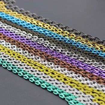 5 meter 2x3 3x4mm Zilver Vergulde Platte Metalen Ketting Kettingen Bulk Voor DIY Sieraden Bevindingen Maken Materialen Handgemaakte Benodigdheden