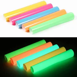 Glow in The Dark Heat Transfer Vinyl Neon HTV Vinyl Noctilucent HTV Iron on Vinyl for Fabric T-Shirts