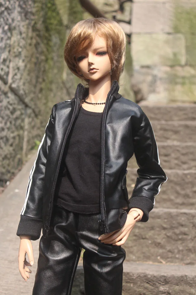 1/4 1/3 BJD clothes Motorcycle leather jacket coat for BJD/SD MSD SD13 SSDF ID72 HID strong Uncle doll accessories C0019