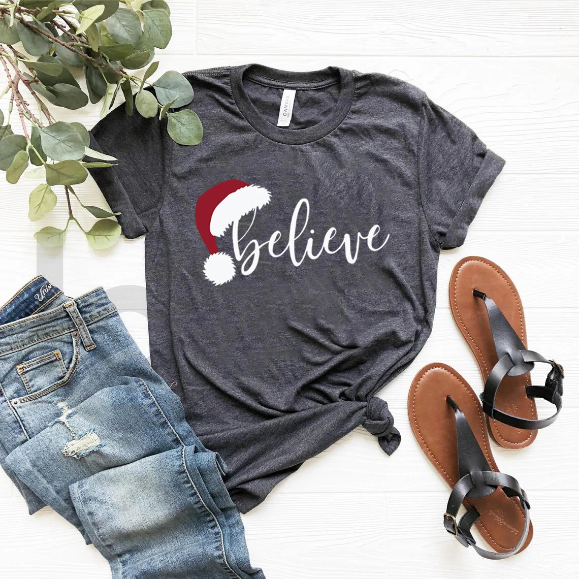 

Believe T-shirt Christmas Shirt Christmas Gift Family Christmas Shirts Unisex Short Sleeve Graphic T Shirts Men Women Tshirt Tee