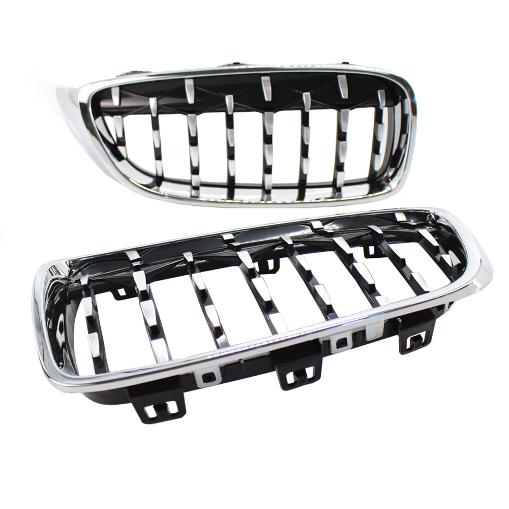 

2pcs/Pair ABS Plastic Car Front Bumper Grill Grille Racing Kidney Grilles For BMW 4 Series F32 F33 F36