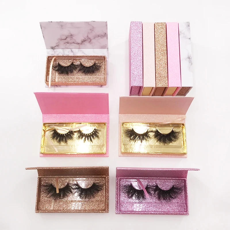 custom cardboard eyelash paper box wholesale cruelty free mink lashes glitter empty box