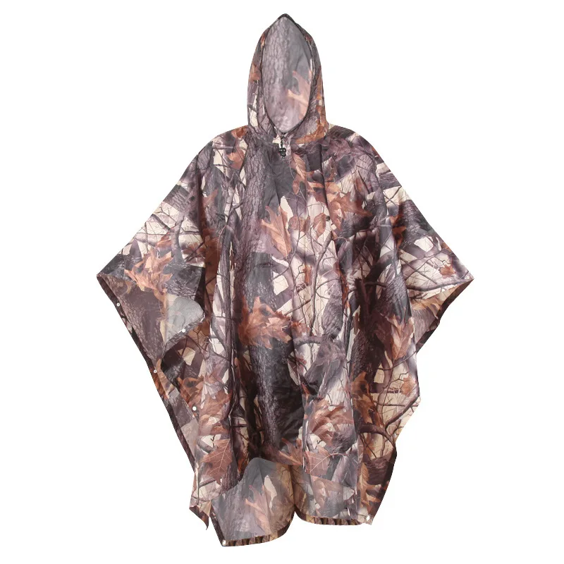 

Waterproof Rain Poncho Rain Cape, Poncho / Camping Mat / 3 in 1 Multifunctional Camping Shade for Outdoor Hiking (Camouflage)