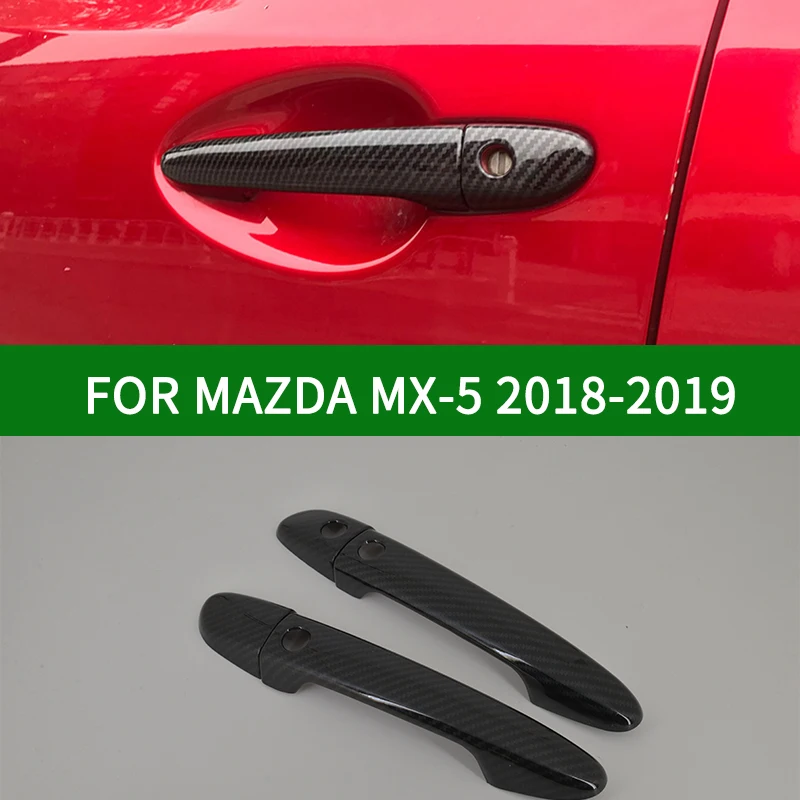 

Для 2018-2019 Mazda MX-5 глянцевые чехлы из углеродного волокна для боковой двери