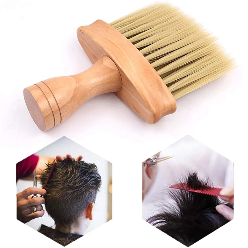 1pc Friseur Pinsel Hals Sweep Tool Haar Salon Friseur Sweep Pinsel Sweeping Brush Weiche Borste Pinsel Für Gebrochenes Haar