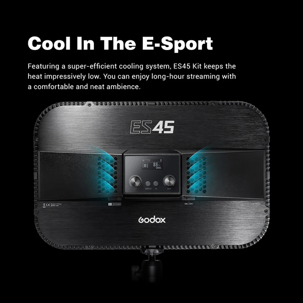 ジャンク扱い】Godox ES45 2台セット 配信・撮影用LEDライト【帰国の 