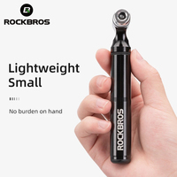 ROCKBROS Bicycle Pump 130PSI Mini Cycling Hand Air Pump Aluminum Alloy Bike Tire Inflator for AV/FV MTB Mountain Road Bike Pump