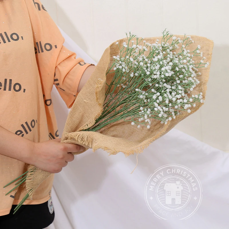 1pc Gypsophila Artificial Flower Wedding Bouquet Boho Decor Fake Flower Decorative Flowers For Party Christmas Home Garden Decor