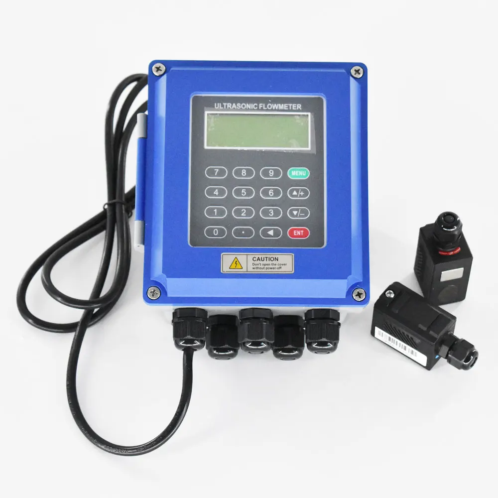 wall mounted ultrasonic flow meter medidor de agua transdutor de alta temperatura tuf2000b ts 2 ht dn25100 mm 01