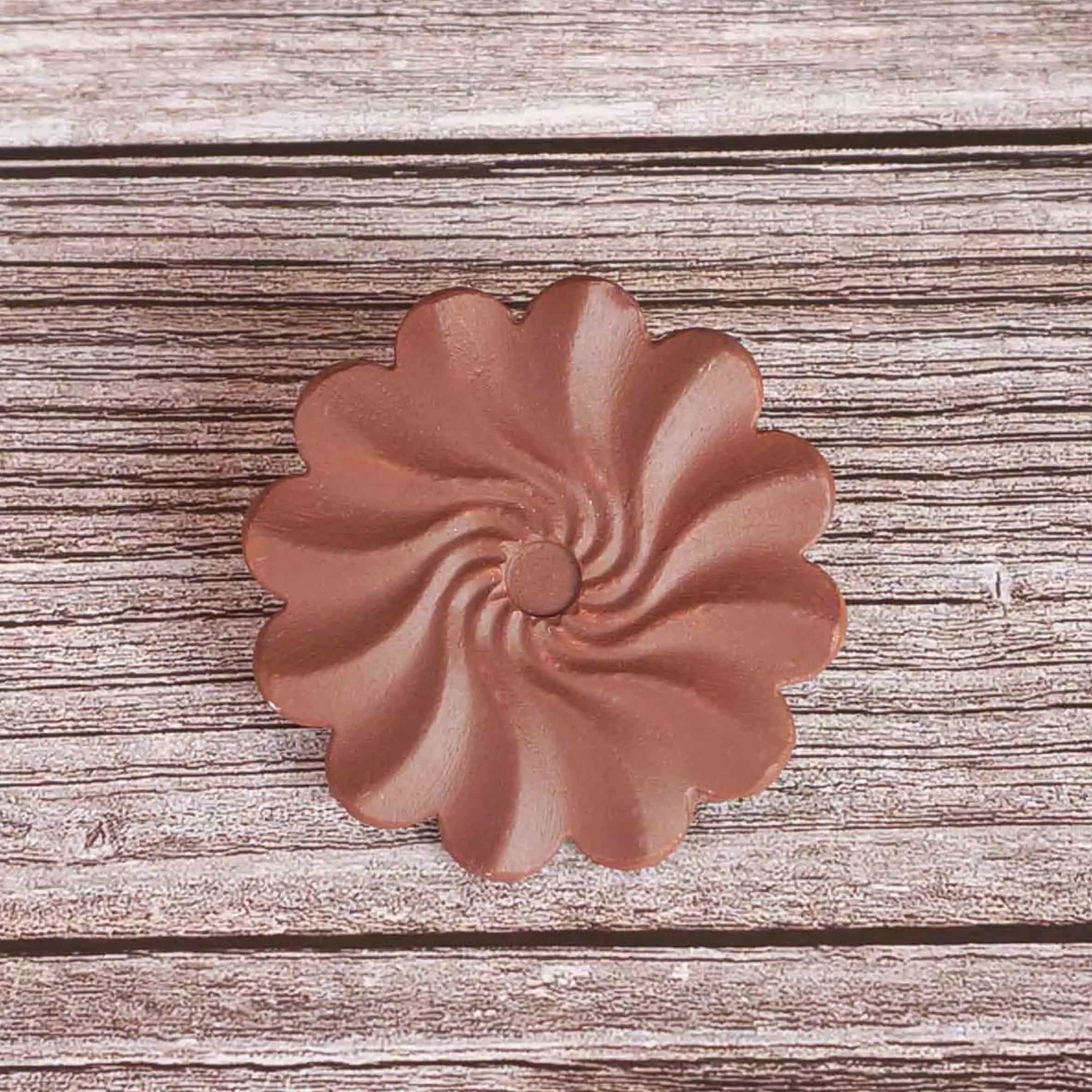 Ruffled Flower Shape Chocolate Stencil Cake Decorating Silicone Mold Transfer Sheet Baking Stencil Chablon