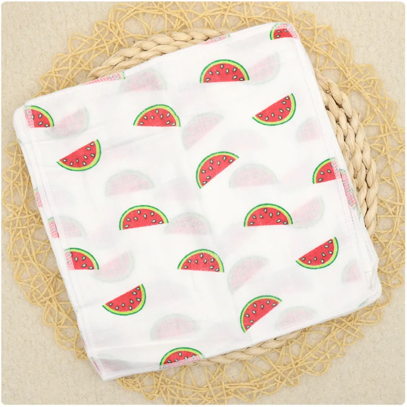 Baby Infant Towel Muslin Towel Handkerchiefs Two Layers Wipe Towel densely woven muslin cotton 25*25cm kids Towels