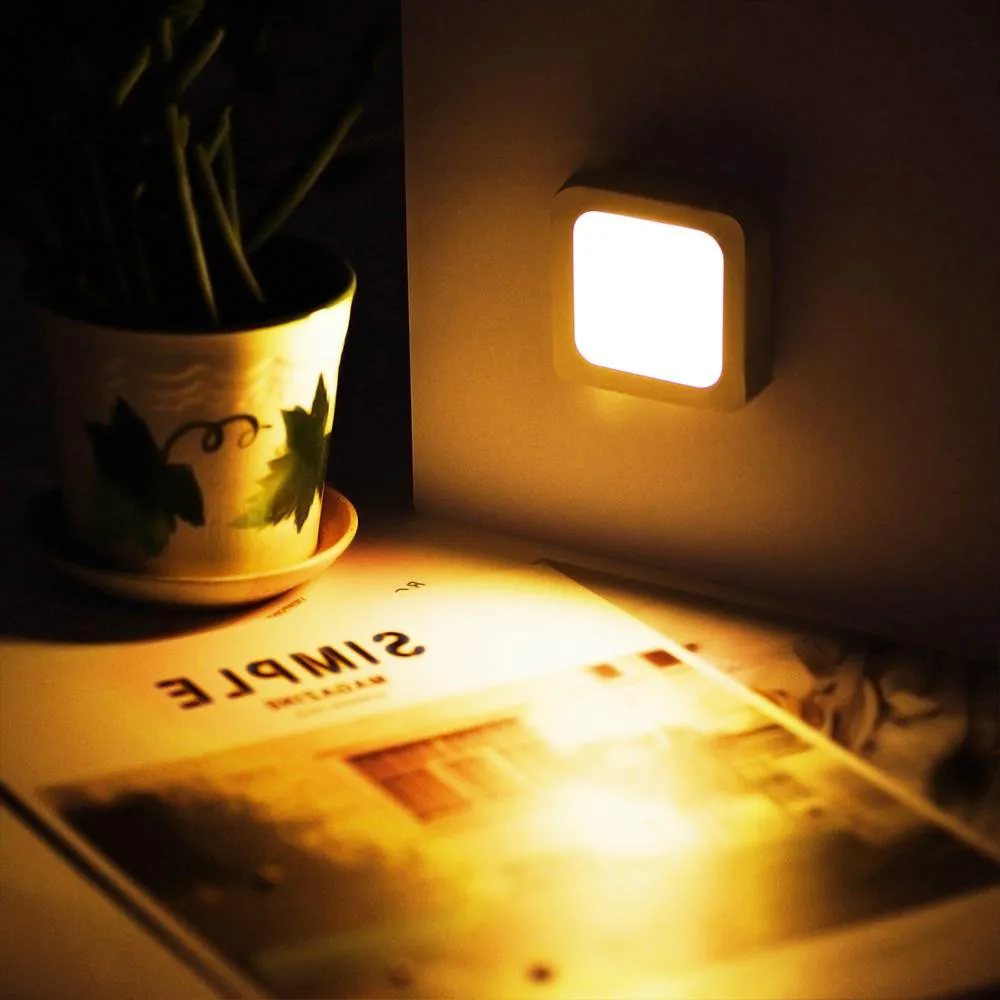 Square Motion Sensor LED Night Light Household Night Lighting Tool LED Induction Lamp Battery-powered Low Energy Consumption