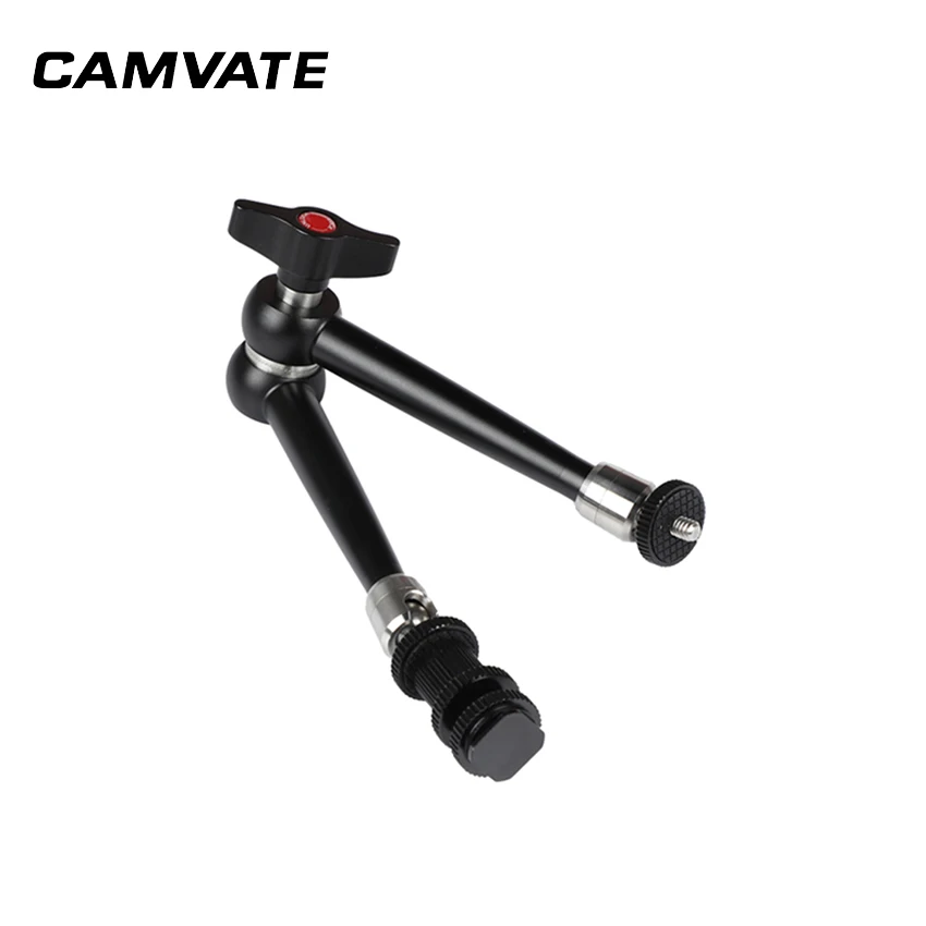 CAMVATE 11 "توضيح الذراع السحري مع 1/4'' ذكر المواضيع والأحذية محول تركيب للميكروفون/رصد/الفيديو الضوئي/فلاش تصاعد