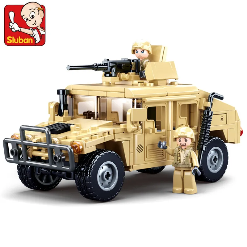 

265PCS World War 2 Military H1 Assault Vehicle Armor Car Bricks Army Building Blocks Brinquedos Constructor Toys for Children