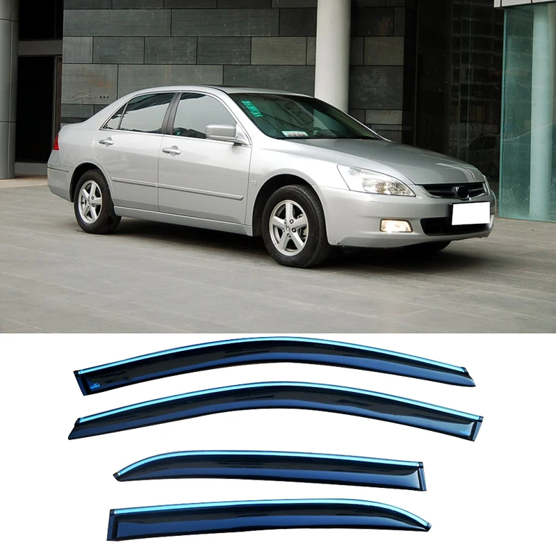 

Smoke Side Window Visors Rain Guard Deflector For Honda Accord sedan 2003-2007 4pcs Car styling