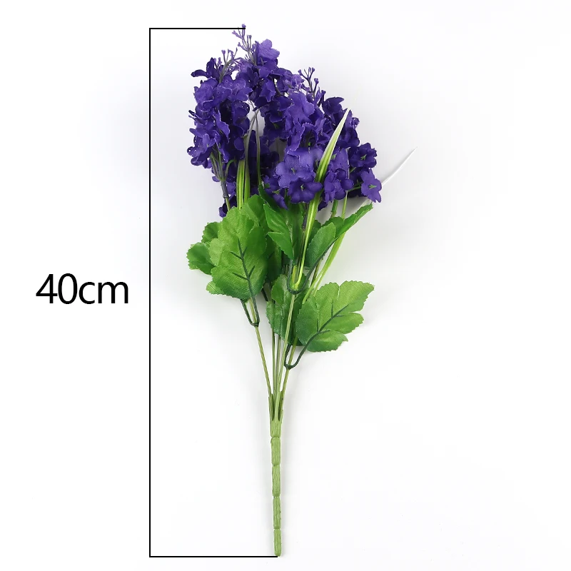 35-40cm Decor Bridal Floral Home Decoration Ornamental Flores Hyacinth Violet Flower Artificial Flowers Marriage Birthday Party