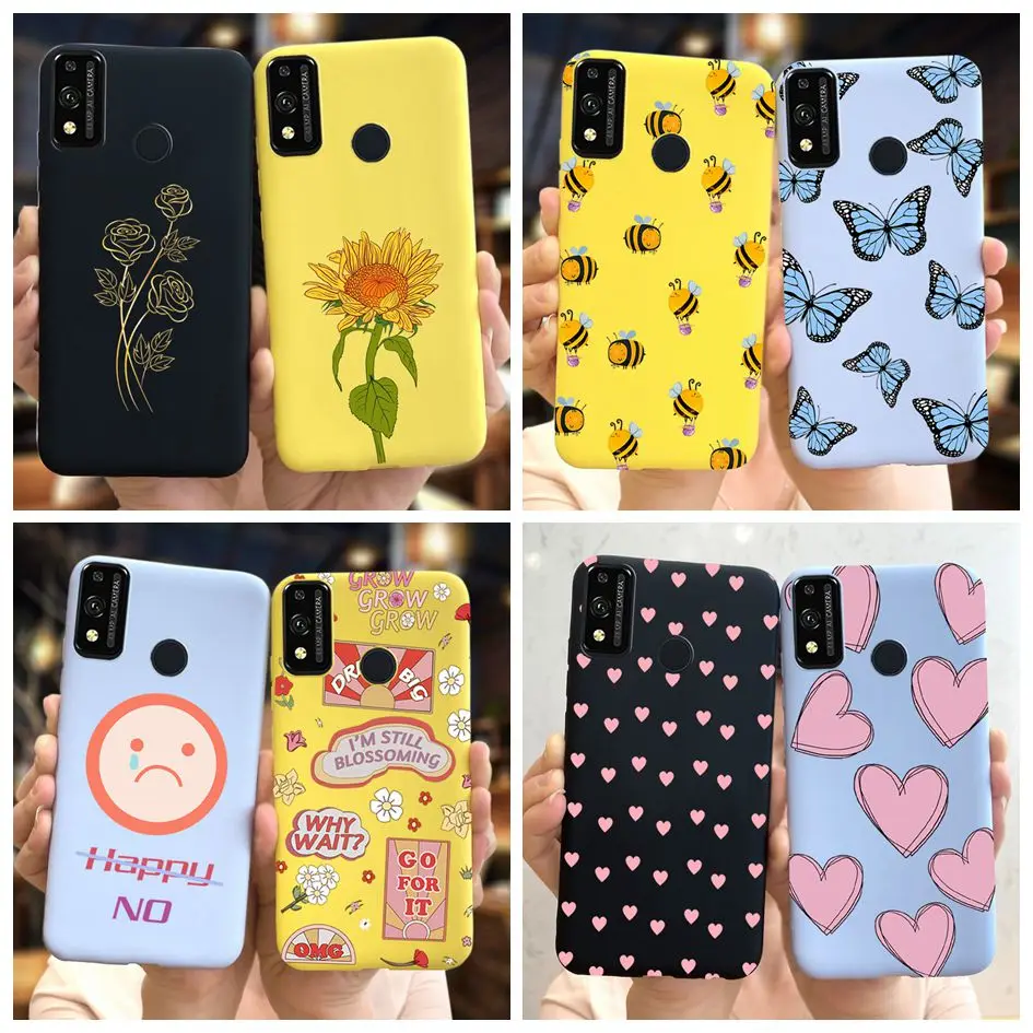 Flower Silicone Case For Honor 9X Cover Honor 9X Lite Phone Cases For Honor9X Premium STK-LX1 9 x Lite 9XLite JSN-L21 Soft Funda