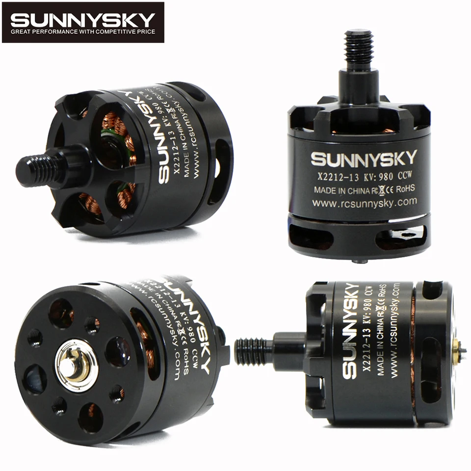 Sunnysky X2212 980KV 3-4S 412W CW CCW Brushless Motor (Long Shaft