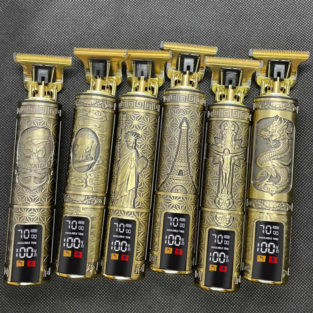 プロバリカン男性T9電気ヘアトリマー充電式カッター機0ミリメートルシェービング理容ヘアスタイリングツール