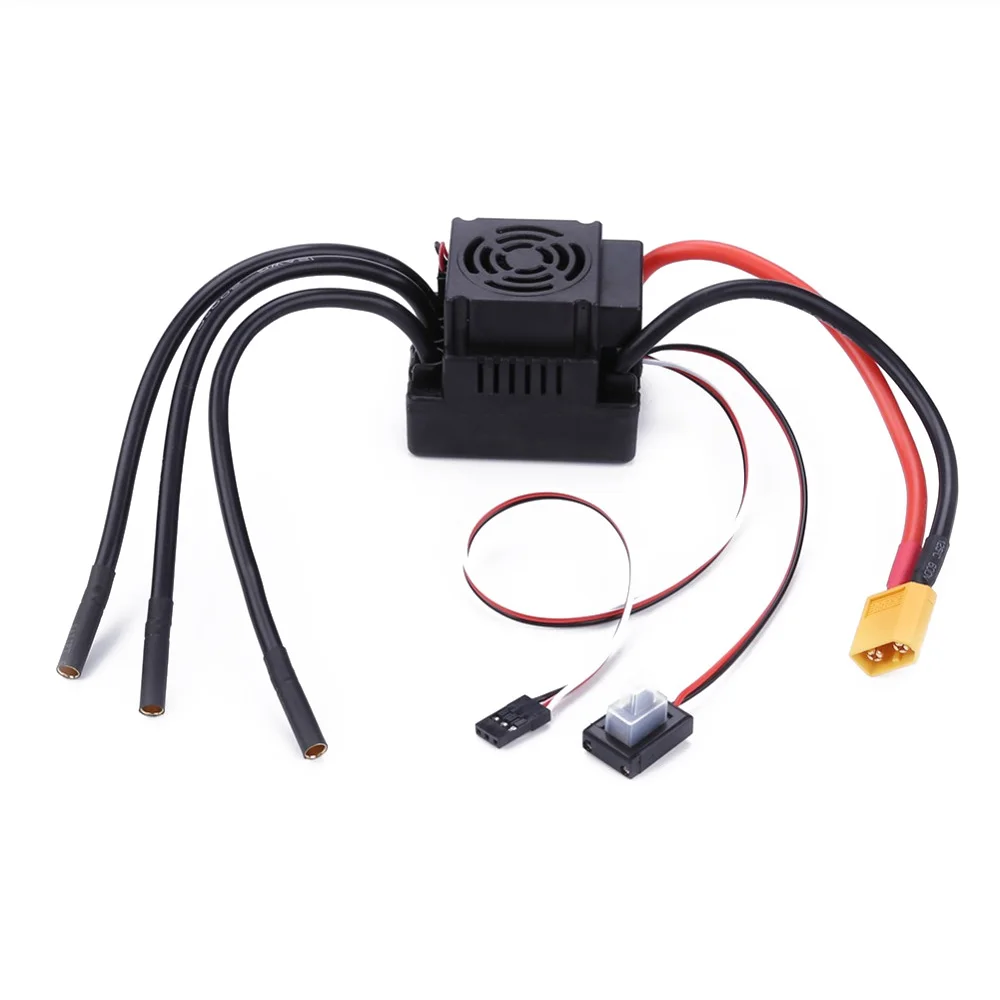 RC 80A/120A 2-4S Brushless ESC 5.8V/3A BEC LED Programe Card For 1:8 Truck Car Buggy Wltoys Accessories Parts Toy