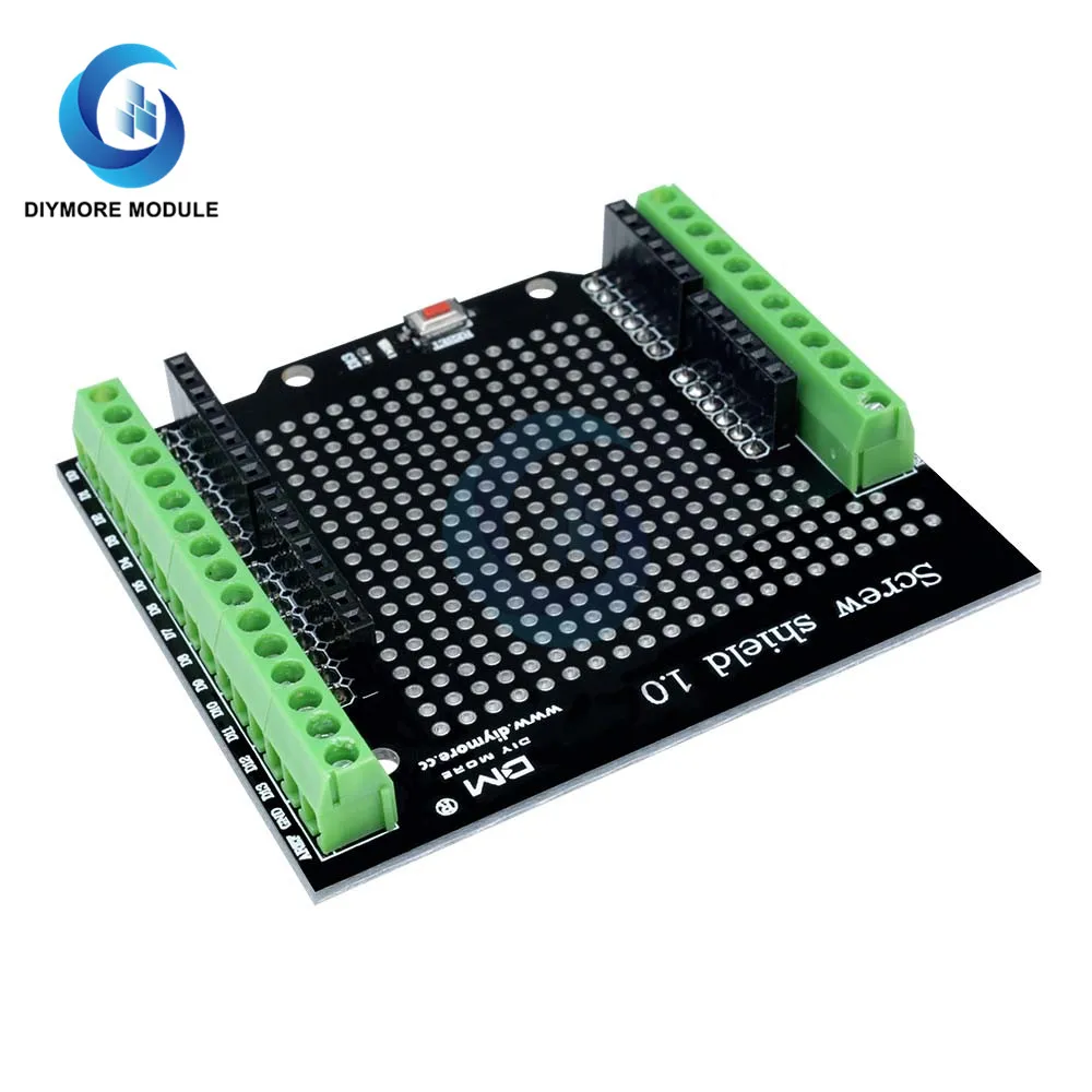 Prototype Screw Shield Terminal Expansion Board Double Side PCB IO Solder for Arduino Mega2560