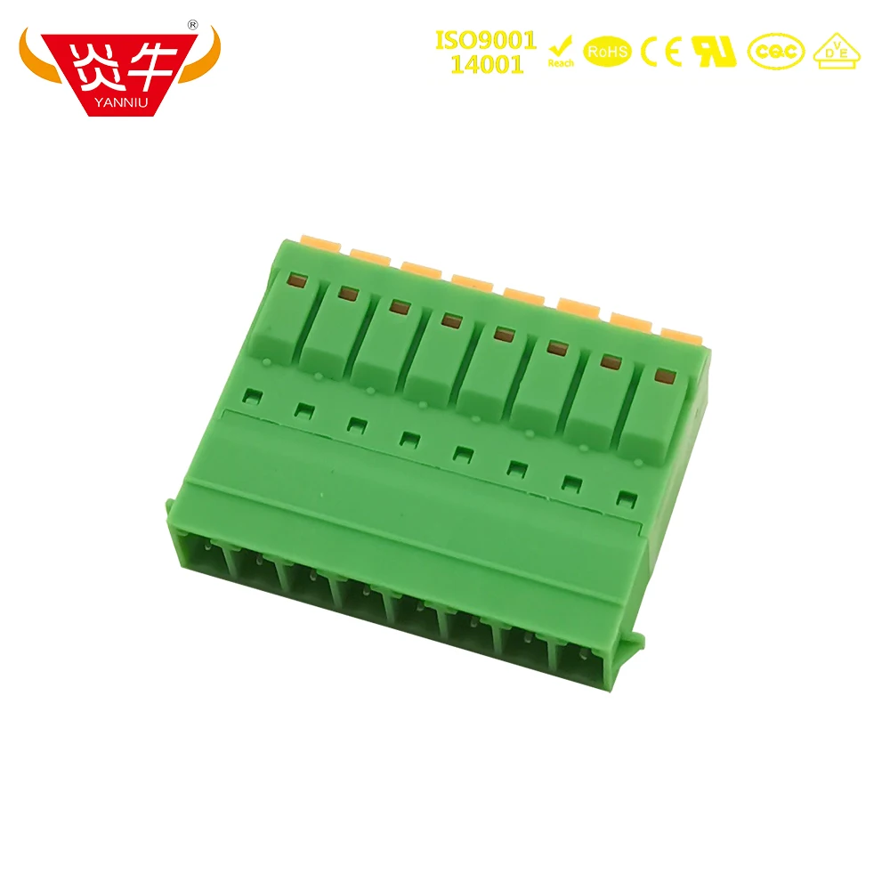 10Pcs 3.5mm 15EDGKNRC KF2EDGKNRC 3.5 2P ~12P PCB PLUG-IN TERMINAL BlOCKS IFMC 1,5/12-ST-3,5-RN  PHOENIX CONTACT DEGSON YANNIU