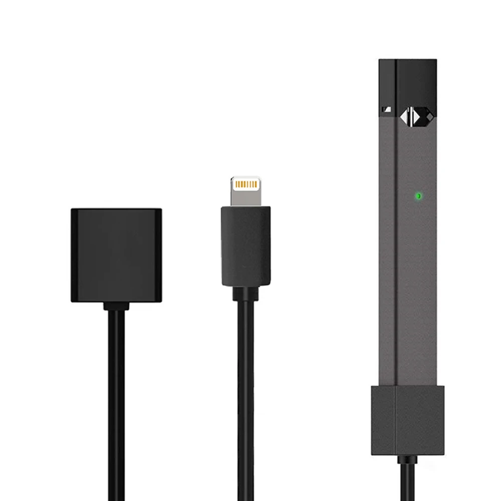 شاحن محمول ل E-السجائر JUUL المغناطيسي جذب سلك كابل من خلال حامل موصل