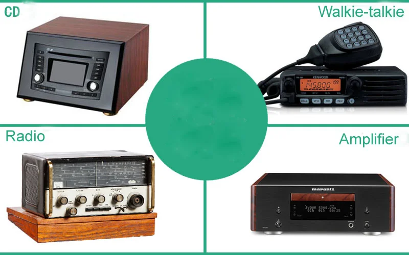 IEC/BNC/N plug FM SW Antenna External Signal Enhanced  For Tecsun S2000 Grundig Walkie-talkie CD Amplifier With 5M 75-3 Cable