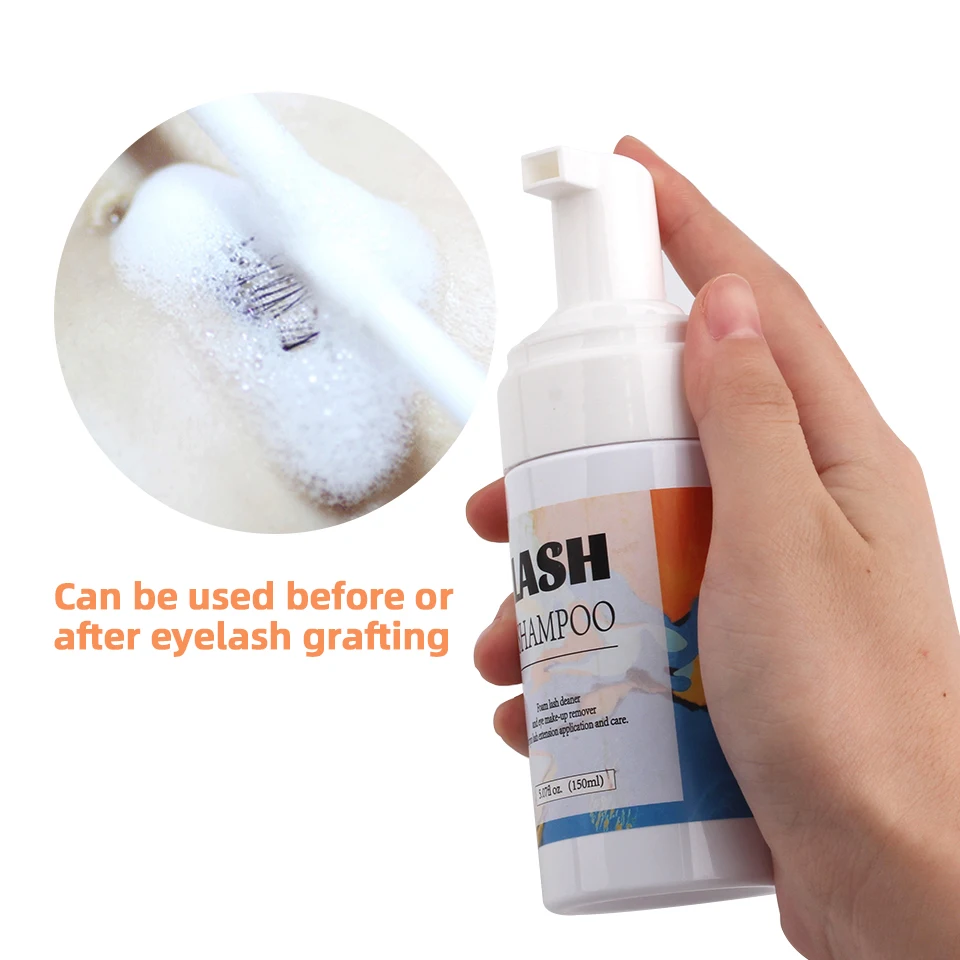 

100ml Eyelash Shampoo Grafting Eyelashe Gentle Cleansing Mousse Foam No Stimulation Makeup Clean Eyelash Extension Glue Dropship