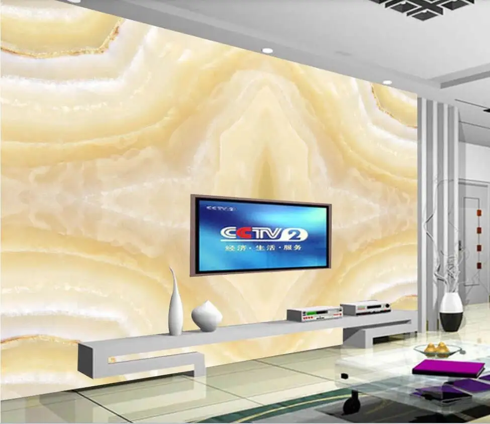 XUESU Customวอลล์เปเปอร์วอลล์เปเปอร์ผ้าโมเดิร์นSimple Marbleรูปแบบห้องนั่งเล่นTVพื้นหลังWall