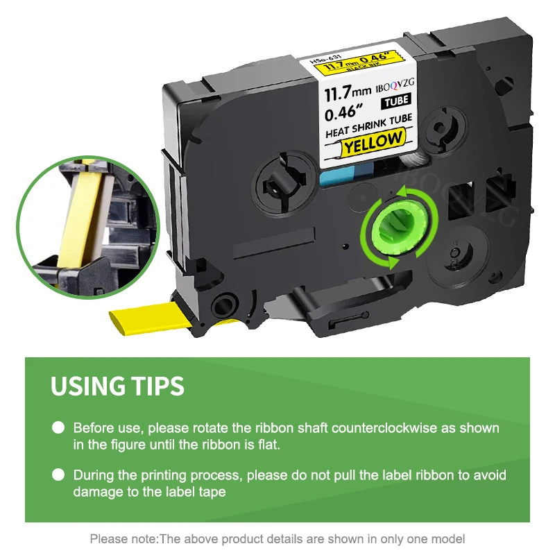 IBOQVZG Heat Shrink Tube Tape Compatible For Brother Hse-211 Hse-221 Hse-231 241 251 hse 211 221 231 631 621 For P-Touch Printer