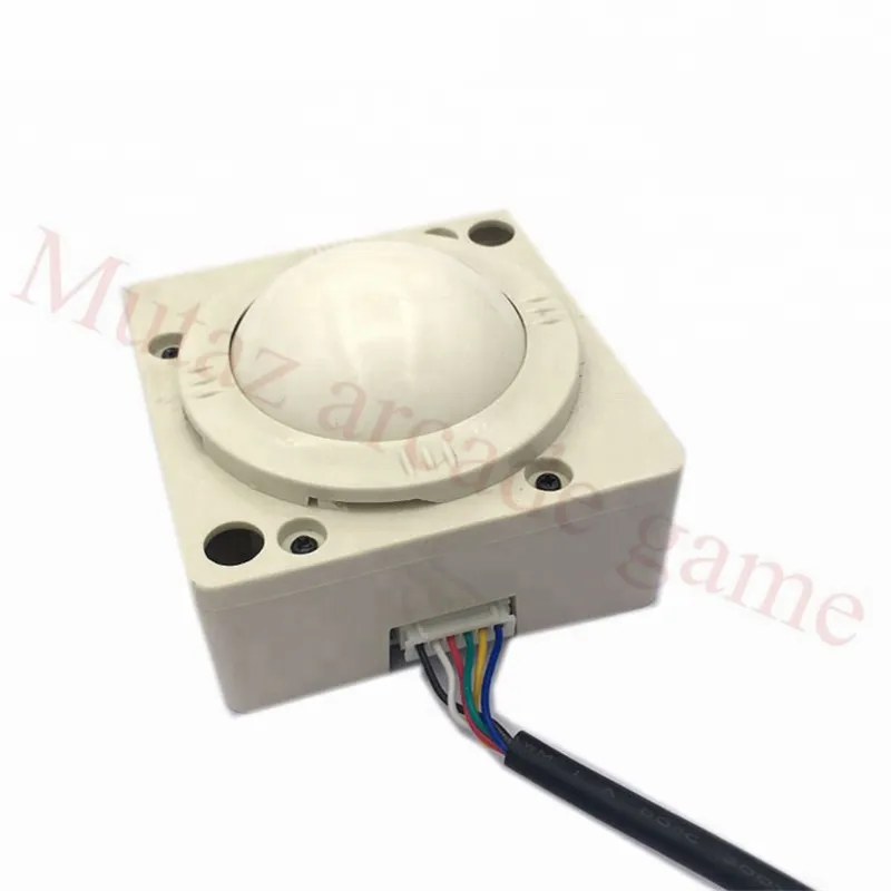 2inch White Trackball 6 pins connector small trackball for 60 in 1 JAMMA multigame board Arcade gaem machine accessories parts