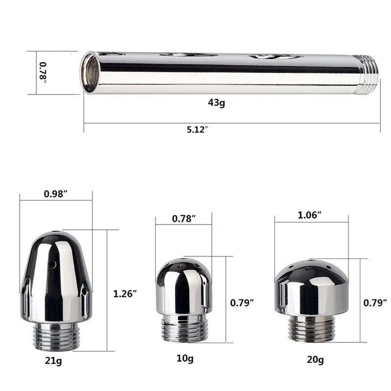 Stainless steel Bidet Faucets Rushed Anal Douche Shower Cleaning Enemator Enema Metal Anal Cleaner Butt Plugs Tap