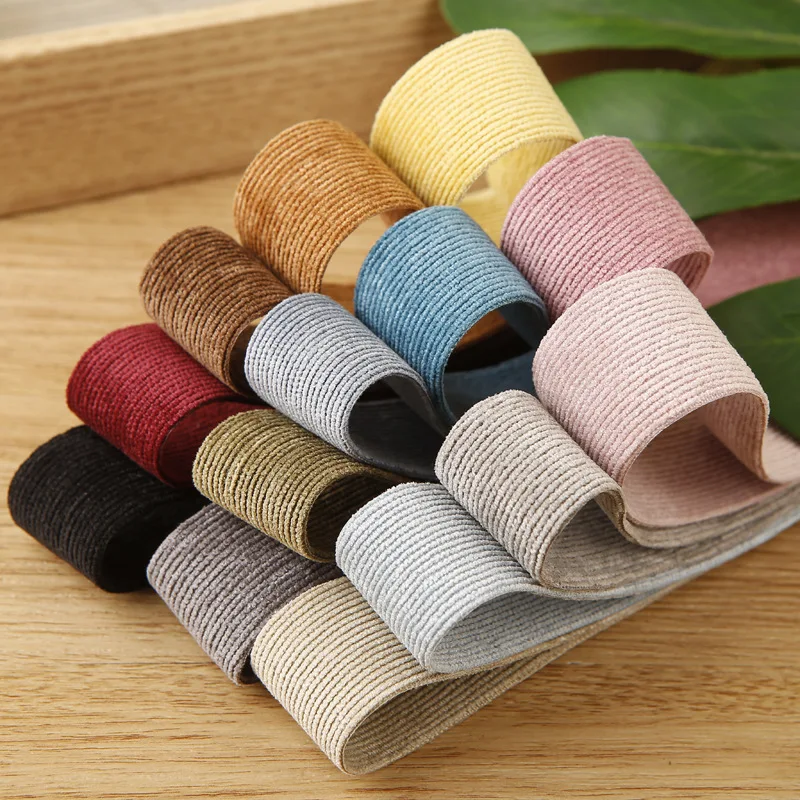 

Stripe Corduroy Ribbon Autumn Winter Material Velvet Pants DIY Hair Clip Tie Bowknot Material, 20Yards, 10mm, 15mm, 25mm