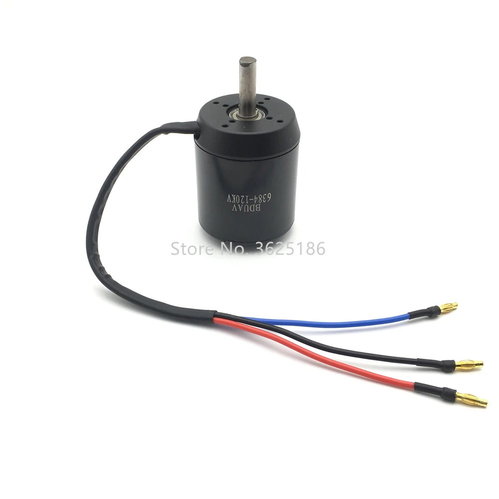 6384 120KV BLDC outrunner brushless 10mm shaft motor 24-36V SL sensored SD sensored for electric balancing scooter skateboard