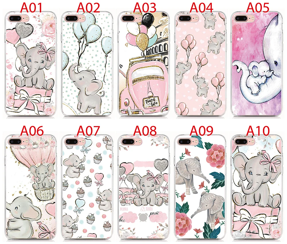 

For Asus Zenfone 4 Selfie Pro Pegasus 4S 4 Max 4S 3 Laser 3 GO Case Cartoon Elephant Shell Phone Case Mobile Phone Bag