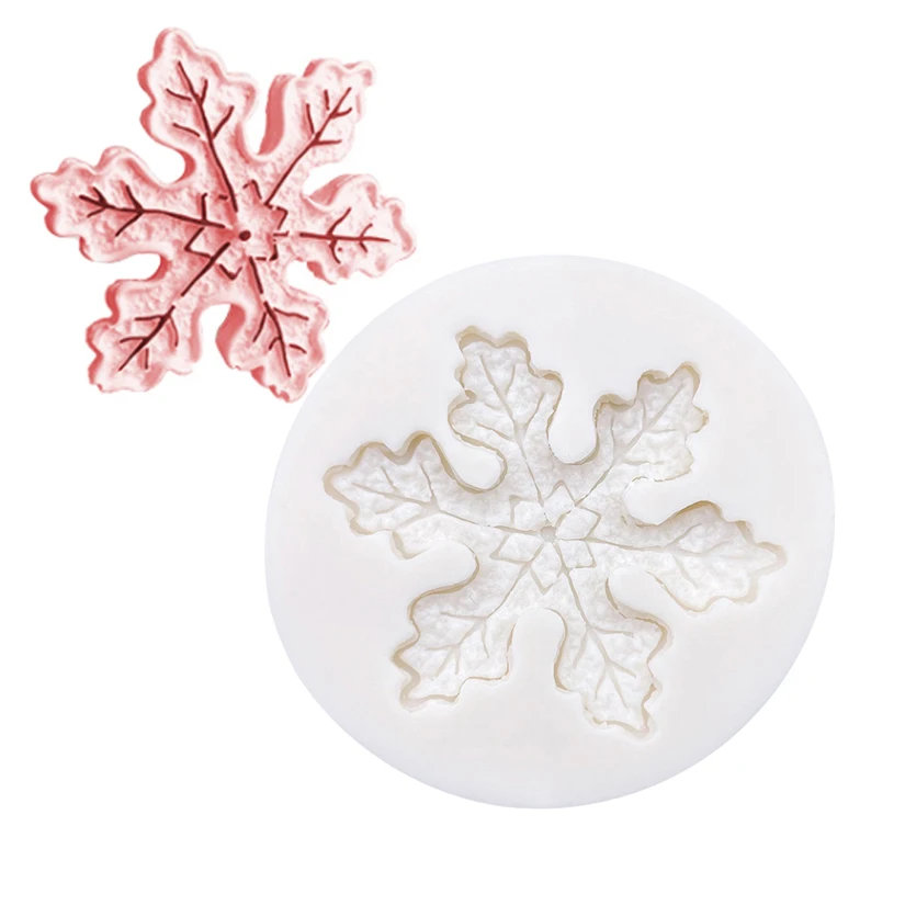 Snowflake Silicone Sugarcraft Mold Resin Tools Cupcake Fondant Cake Decorating Tools