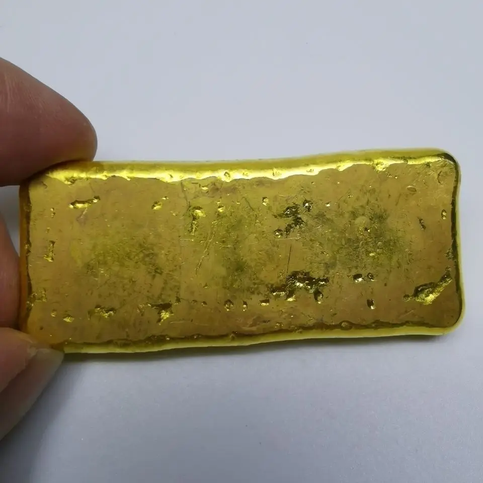 Exquisite Antique Copper Gold Ingot (Daqing Gold Library) 3 styles Decoration