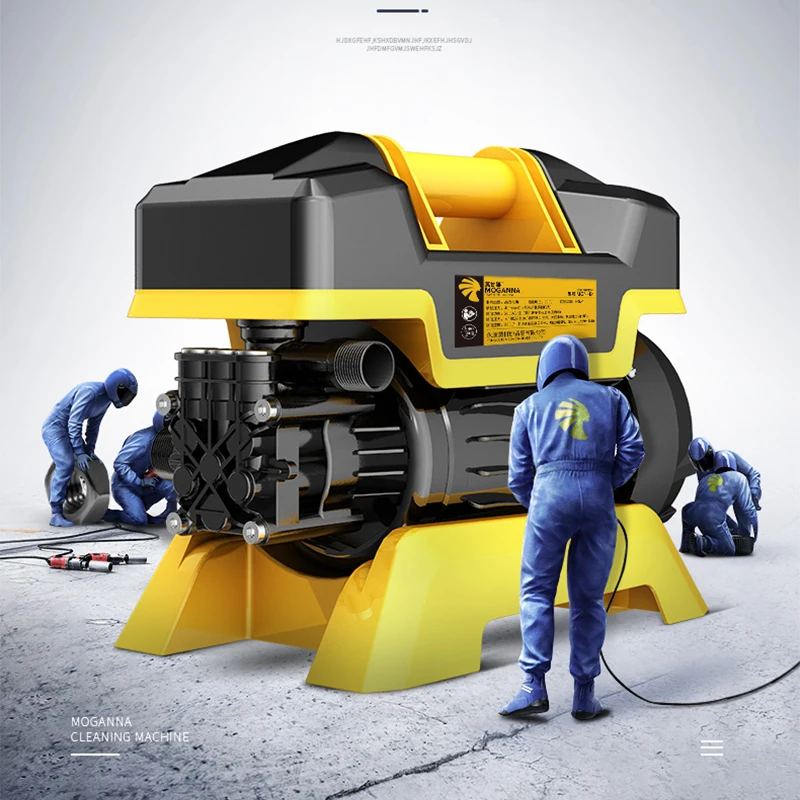 ماكينة غسيل السيارات غسيل السيارات قطعة أثرية عالية الضغط المنزل 220 فولت ماكينة غسيل أوتوماتيكية فرشاة مضخة السيارات مدفع المياه MGN-B1