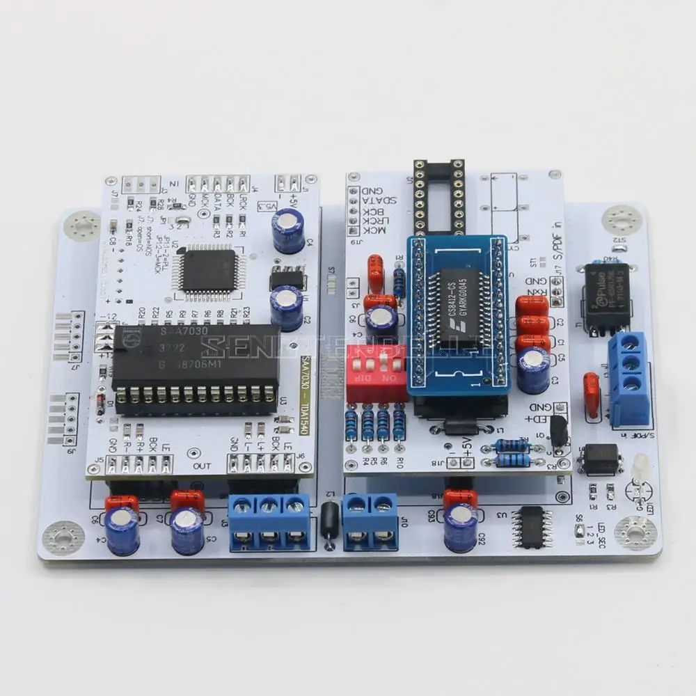 Carte pilote de décodeur de radiateur audio TDA1540, prend en charge 256 élasticité, entrée 384Fs I2S, lecteur CD 1540 modifié à l'ancienne